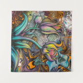 Mandala Bloemen Wandkleed (Voorkant (horizontaal))