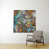 Mandala Bloemen Wandkleed (In Situ (horizontaal))