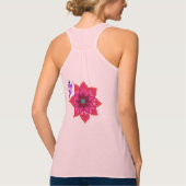 Mandala bloemenkunst Vrouwen Bella+Canvas Tanktop (Achterkant)