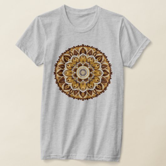 Mandala / bloemenontwerp t-shirt (Laagn)