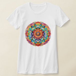 Mandala / bloemenontwerp t-shirt