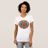 Mandala / bloemenontwerp t-shirt (Voorkant volledig)