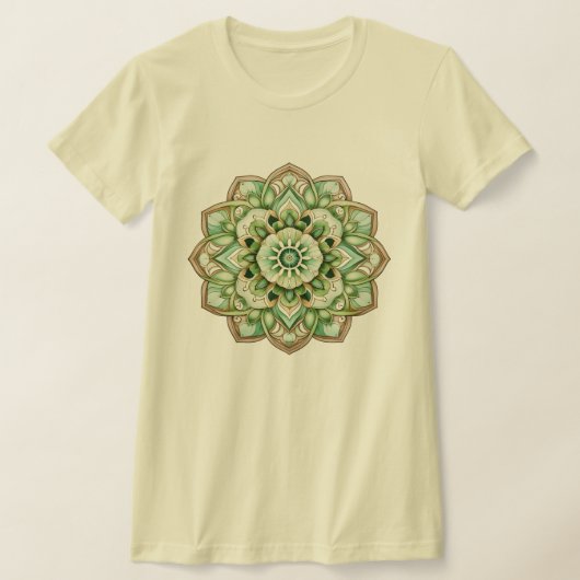 Mandala / bloemenontwerp t-shirt (Laagn)