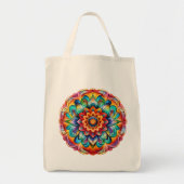 Mandala / bloemenontwerp tote bag (Voorkant)