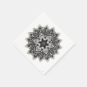 Mandala bloemenpatroon kunst servet (Hoek)