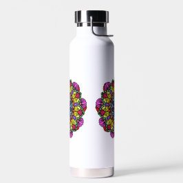 Mandala bloemenwaterfles  waterfles