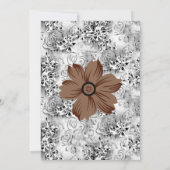 Mandala-bloemkunst | Aardse bloemdesign Kaart (Achterkant)
