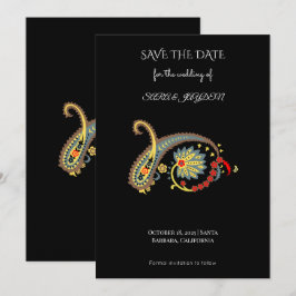 Mandala Bloemkunst – Boho Paisley Poster Ontwerp Save The Date