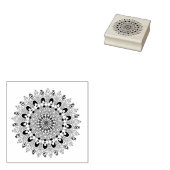Mandala bloemontwerp rubberstempel (Gestempeld)