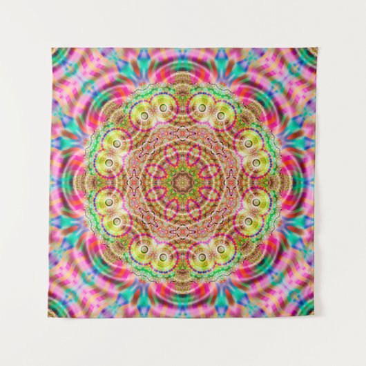 Mandala bloemontwerp wandkleed (Voorkant)