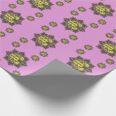 Mandala Bloempatroon Worp Kussen Cadeaupapier (Hoek)