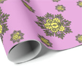 Mandala Bloempatroon Worp Kussen Cadeaupapier (Rol Hoek)