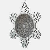 Mandala Bloemsteen Pewter Sneeuwvlok Decoratie (Rechts)