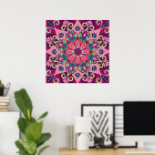 Mandala Bloom Poster (Thuiskantoor)