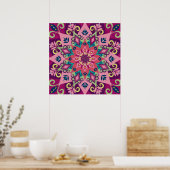 Mandala Bloom Poster (Keuken)