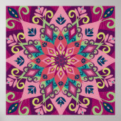 Mandala Bloom Poster (Voorkant)