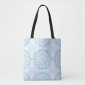 Mandala Blue Canvas tas (Voorkant)