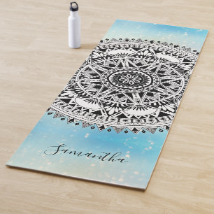 Mandala Blue op maat Yogamat