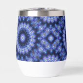 Mandala Blue Paarse Pattern Monogram (Voorkant)