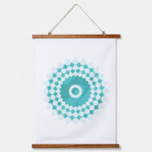 Mandala Blue Sky Pattern Hangend Wandkleed (Voorkant)