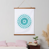 Mandala Blue Sky Pattern Hangend Wandkleed (Slaapkamer)