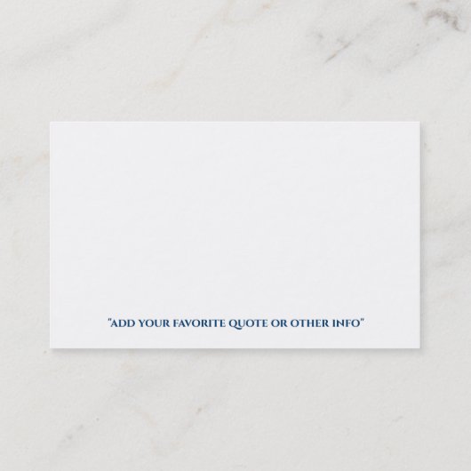 Mandala Blue Visitekaartjes (Achterkant)