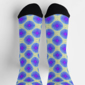 Mandala Blue Yellow Pink Pattern Sokken (Top)