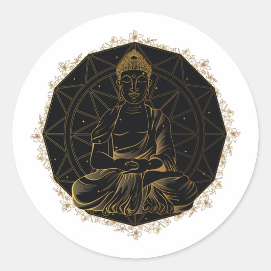 MANDALA BOEDDHA STICKER ONTWERP (Voorkant)