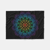 Mandala Boeddhisme Mindfulness Meditatie Yoga Boho Fleece Deken (Voorkant (Horizontaal))