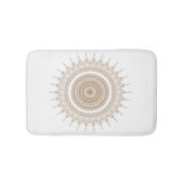 Mandala Boheem Wit Boho Badmat (Voorkant)