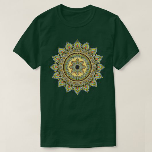 Mandala Bohemiaanse stijl T-shirt (Design voorkant)