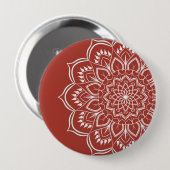 Mandala Bohemian Ronde Button 4,0 Cm (Voorkant /achterkant)