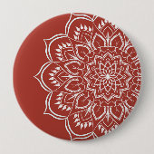 Mandala Bohemian Ronde Button 4,0 Cm (Voorkant)