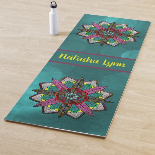 Mandala Bohemian Style Yogamat (In situ)