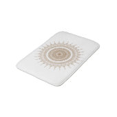 Mandala Bohemian White Boho Badmat (Gekanteld)