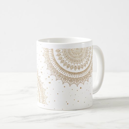 Mandala Boho Chic Koffiemok (Voorkant rechts)