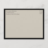 Mandala Boho Indian Elegant Black Wedding RSVP Uitnodiging Briefkaart (Achterkant)