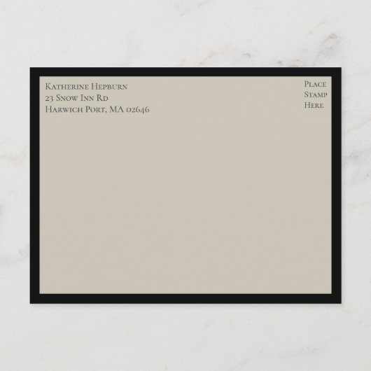 Mandala Boho Indian Elegant Black Wedding RSVP Uitnodiging Briefkaart (Achterkant)