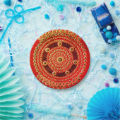 Mandala Borden, 7" rond document Bord (Feest)