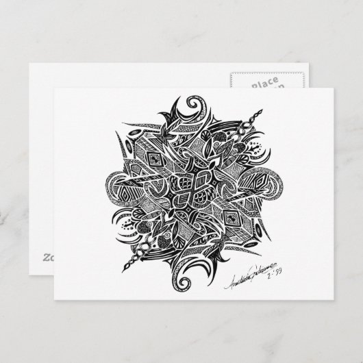 Mandala | briefkaart (Voorkant / Achterkant)