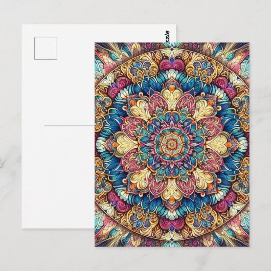 Mandala Briefkaart (Voorkant / Achterkant)
