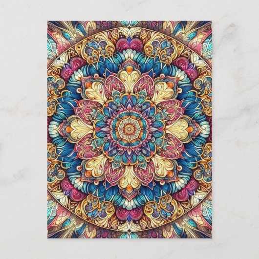 Mandala Briefkaart (Voorkant)