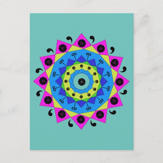 Mandala Briefkaart (Voorkant)