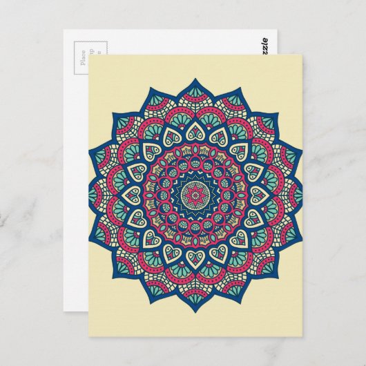 Mandala Briefkaart (Voorkant / Achterkant)
