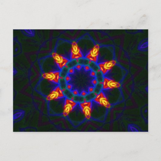 Mandala Briefkaart - Happy New Year bericht (Voorkant)