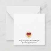 Mandala-briefkaart Notitiekaartje (Achterkant)