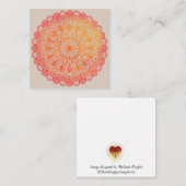 Mandala-briefkaart Notitiekaartje (Voorkant / Achterkant)