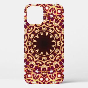 Mandala broche, geometrische achtergrond. Case-Mate iPhone case