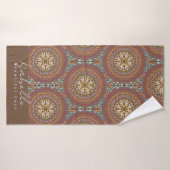 Mandala Brown Badhanddoek (Badhanddoek)