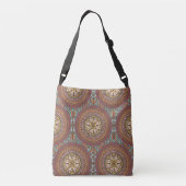 Mandala Brown Crossbody Tas (Achterkant)